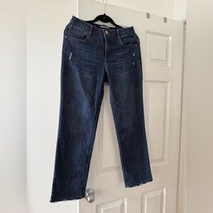 Democracy Dark Blue Straight Leg Jeans